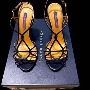 *New* Ralph Lauren Purple Label Bladine Navy Heels